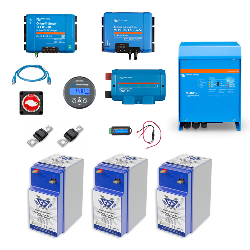 Battle Born Energy Truck Camper GC2 Kit
